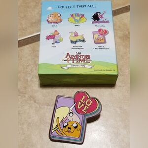 Adventure Time Character Sayings Enamel Pin: Jake & Lady Rainicorn